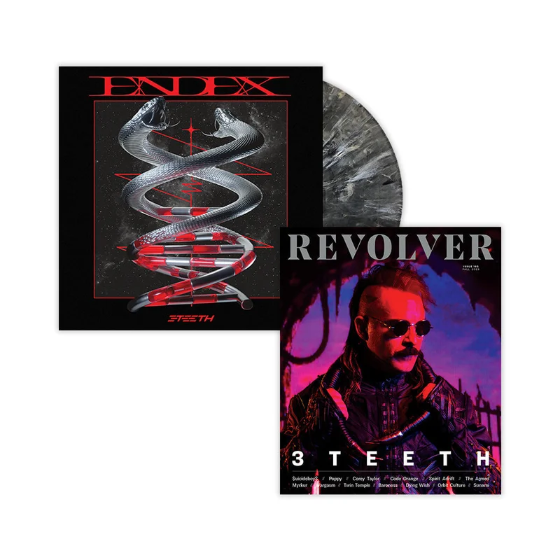 3TEETH x REVOLVER BUNDLE 2023 FALL ISSUE W/ 'ENDEX' LP - EXCLUSIVE - LTD. 1000 - BLACK/WHITE/MARBLE