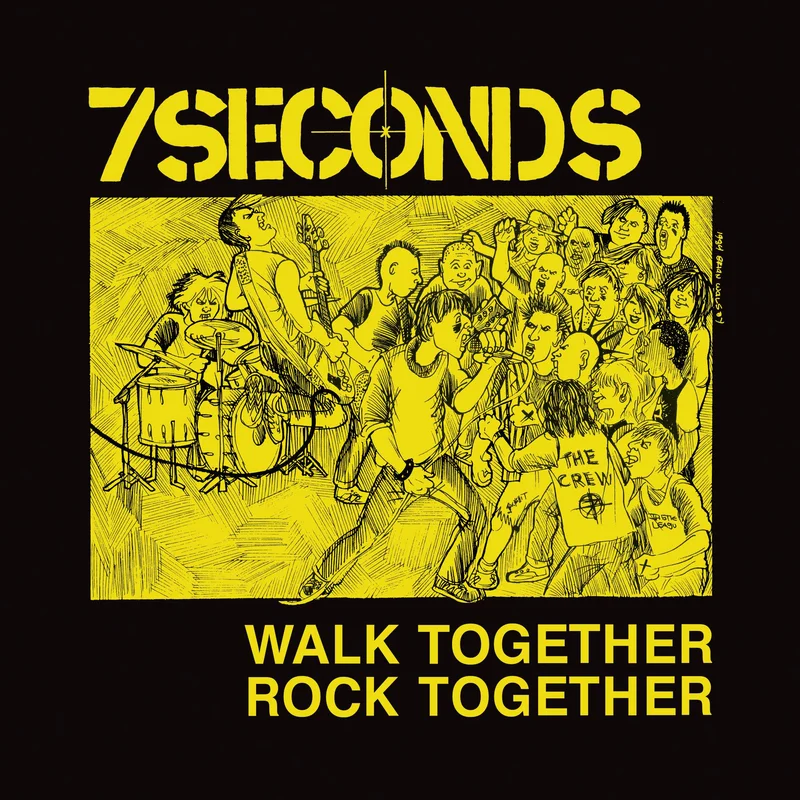 7SECONDS 'WALK TOGETHER, ROCK TOGETHER' LP - CLEAR/YELLOW/PURPLE/SPLATTER