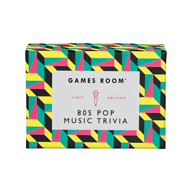 80s POP MUSIC TRIVIA CARDS