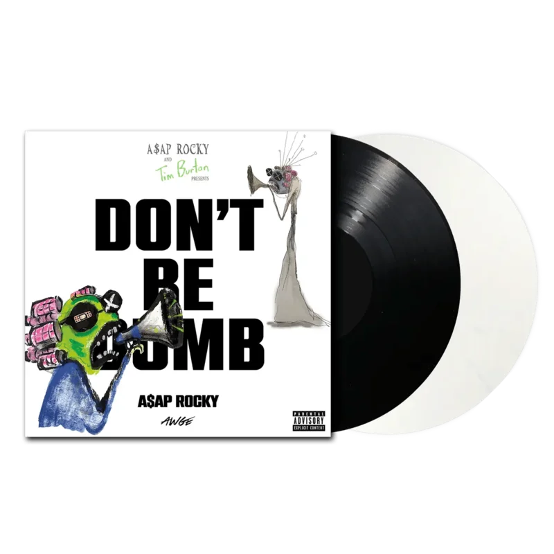 A$AP ROCKY - DON'T BE DUMB - BLACK + WHITE COLOR - 2-LP - VINYL LP