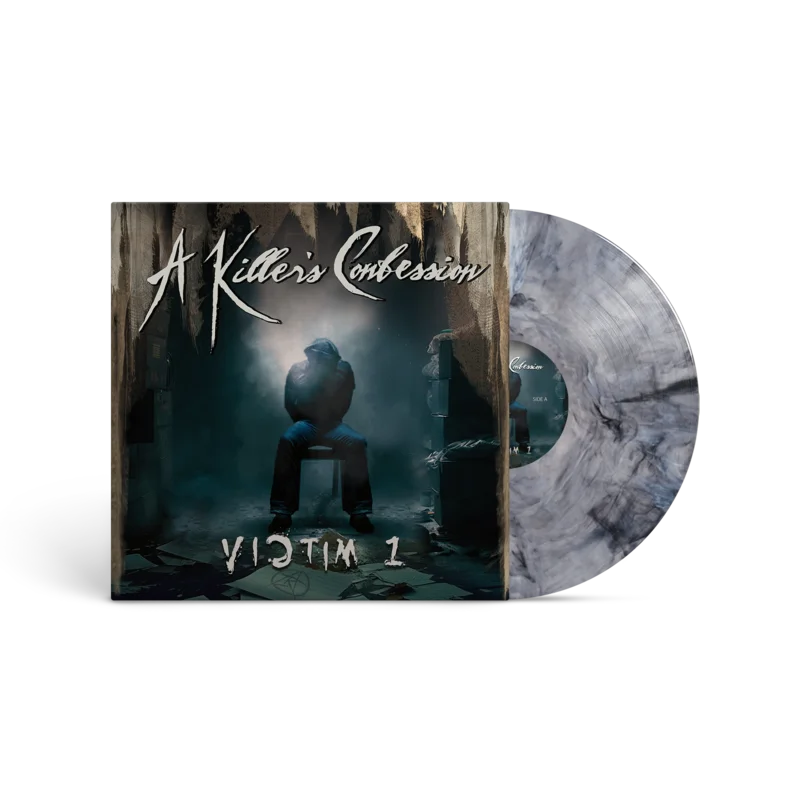 A KILLER'S CONFESSION 'VICTIM 1' LP (Bleach Mix Translucent Vinyl)