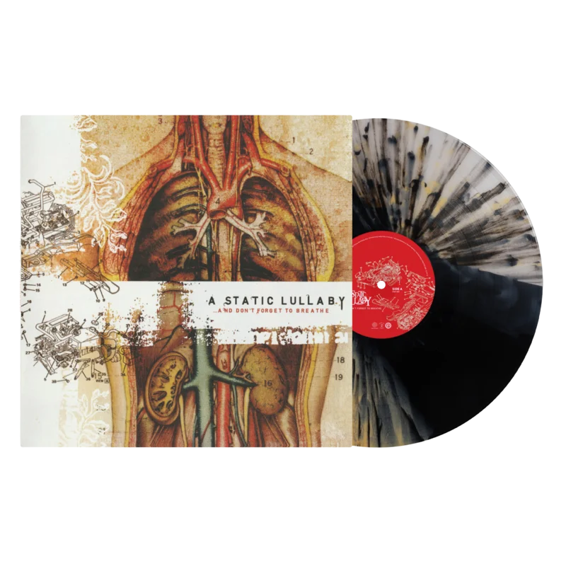A STATIC LULLABY AND DONT FORGET TO BREATHE LP (Exclusive  Limited to 200, Tri-Color Stripe w/ Splatter Vinyl)