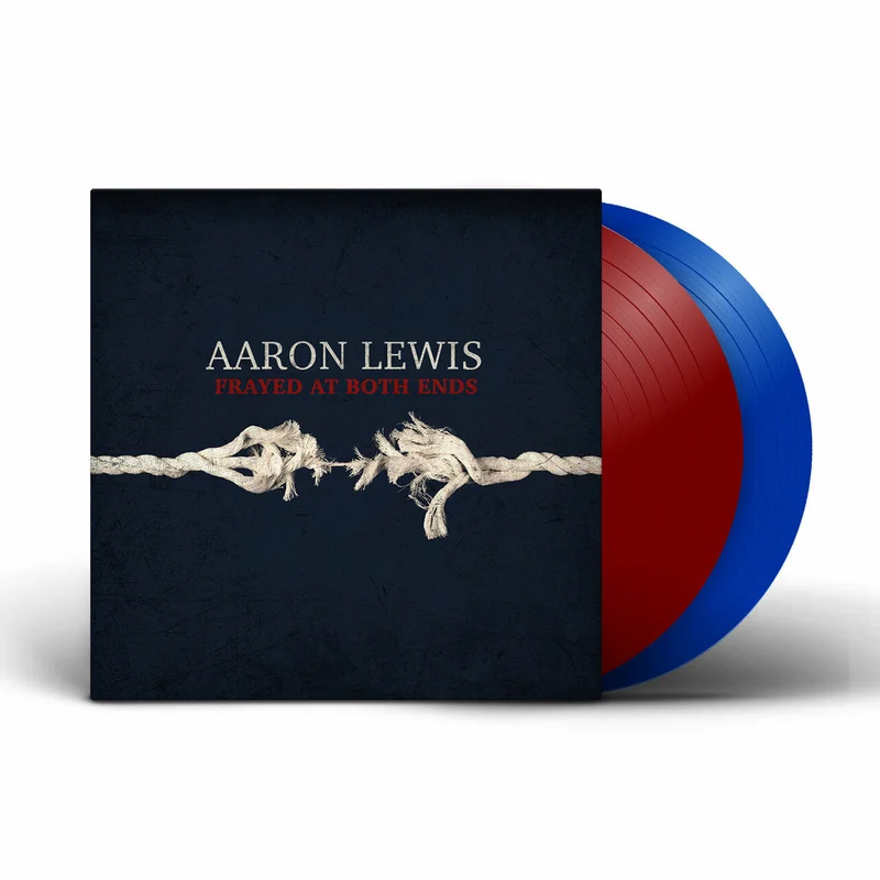 AARON LEWIS 'FRAYED AT BOTH ENDS' DELUXE 2LP - RED/BLUE