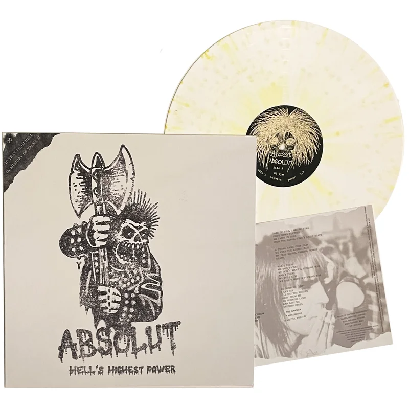 Absolut: Hell's Highest Power 12" White/Yellow Splatter Vinyl
