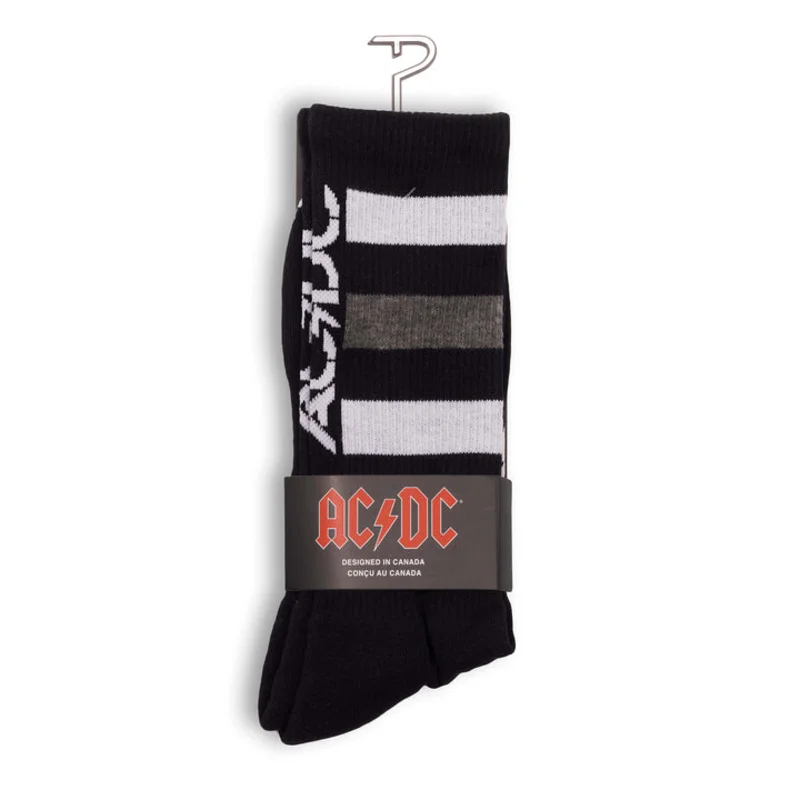 AC/DC - HIGH VOLTAGE CREW SOCK WHITE