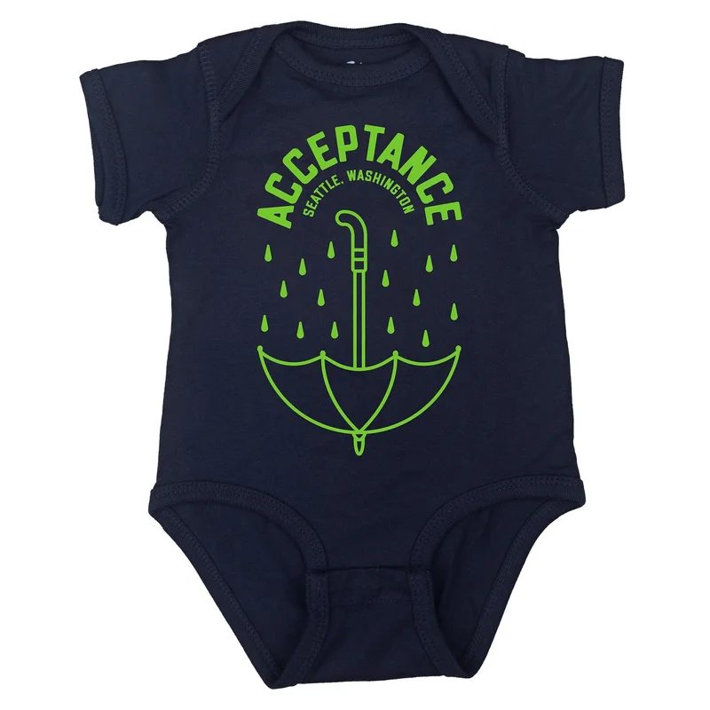 ACCEPTANCE NAVY ONESIE