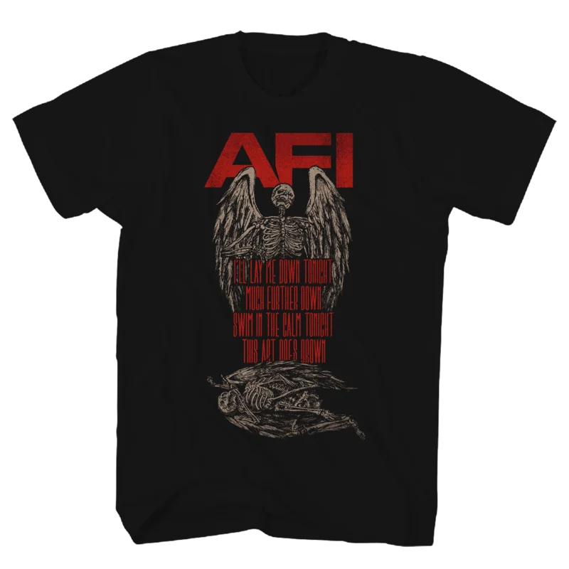 AFI DOWN SKELETON black