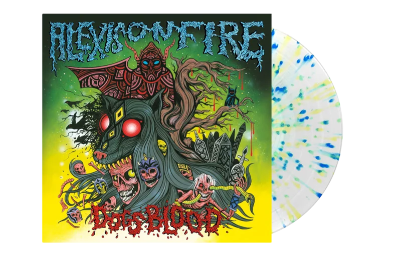 ALEXISONFIRE DOGS BLOOD EP - EXCLUSIVE - LTD. 300 - CLEAR/SPRING GREEN/SKY BLUE/CANARY/SPLATTER