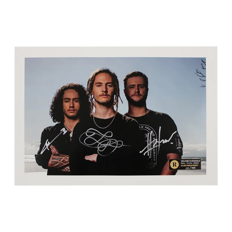 ALIEN WEAPONRY X REVOLVER ROCKVILLE - SIGNED FESTIVAL POSTER