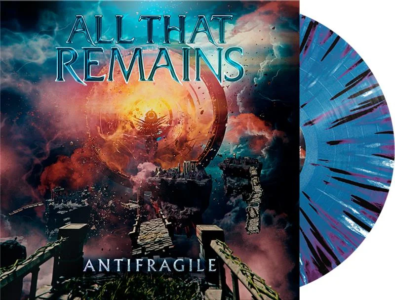 ALL THAT REMAINS ANTIFRAGILE LP - EXCLUSIVE - LTD. 200 - CYAN/PURPLE/BLACK/WHITE/HEAVY SPLATTER