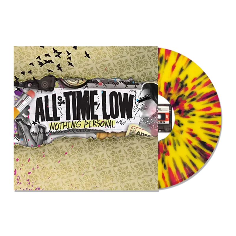 ALL TIME LOW NOTHING PERSONAL LP - EXCLUSIVE - LTD. 500 - TRANSPARENT YELLOW/BLACK/PINK/SPLATTER