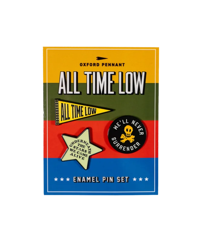 ALL TIME LOW x OXFORD PENNANT - ENAMEL PIN SET