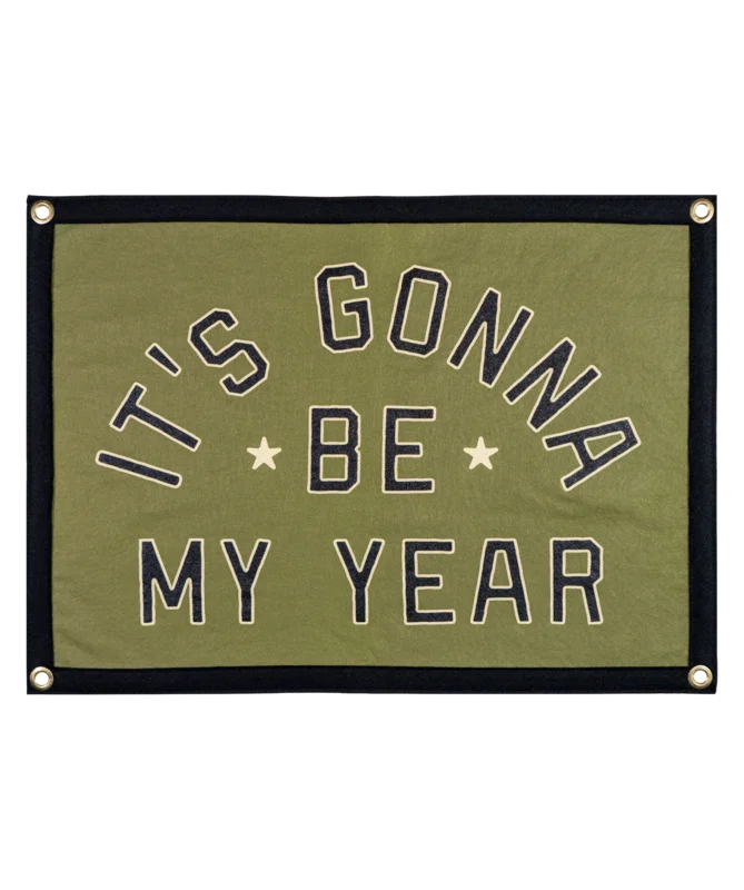 ALL TIME LOW x OXFORD PENNANT - IT'S GONNA BE MY YEAR CAMP FLAG