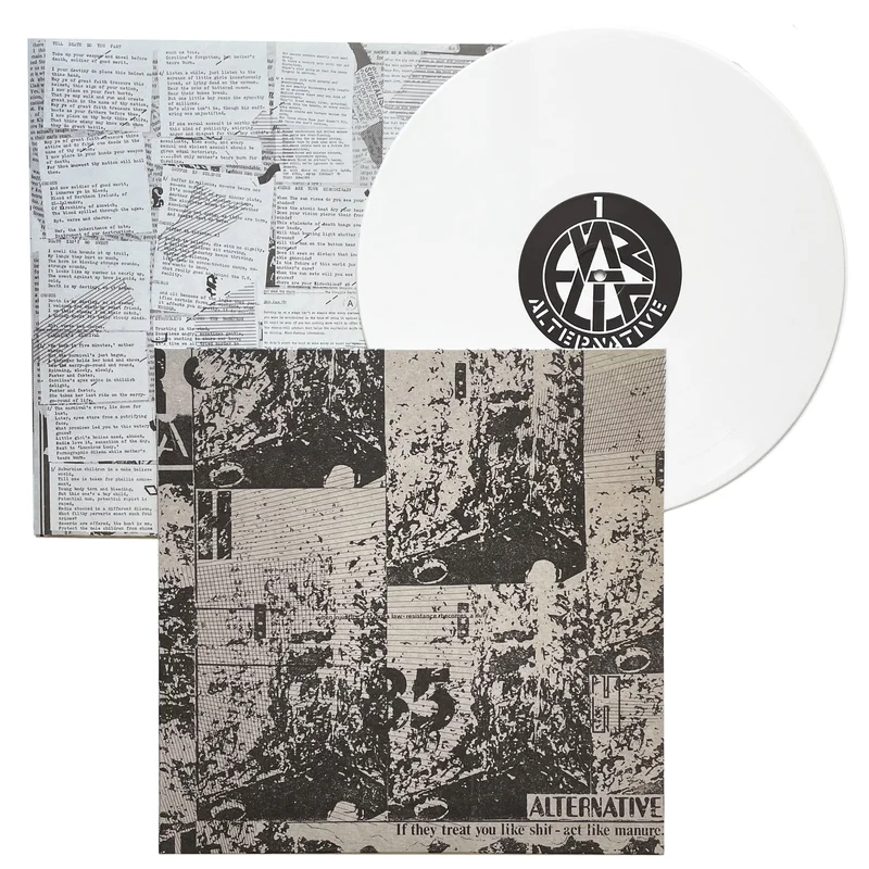 Alternative: If They Treat You Like Shit - Act Like Manure 12" white vinyl