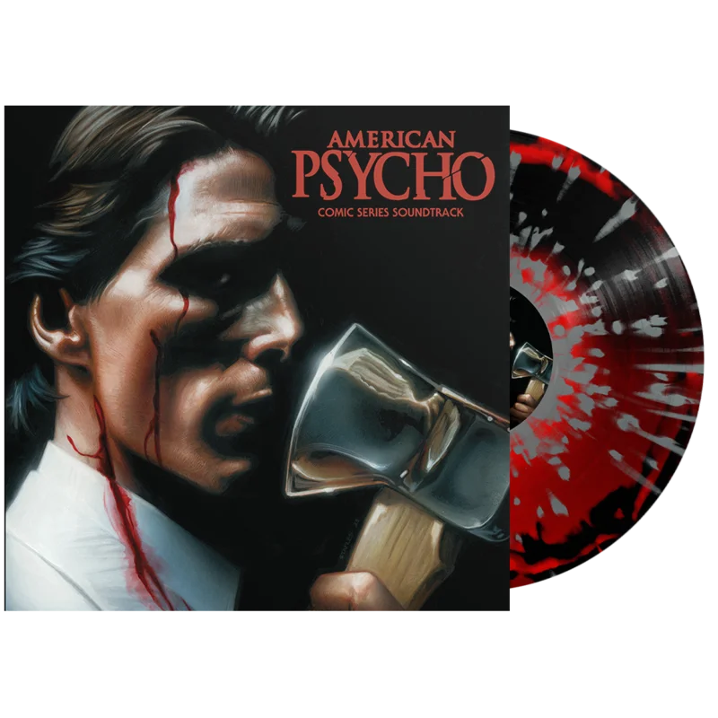 AMERICAN PSYCHO COMIC SERIES SOUNDTRACK LP - EXCLUSIVE - LTD. 100 - APPLE RED/BLACK/SILVER/SPLATTER
