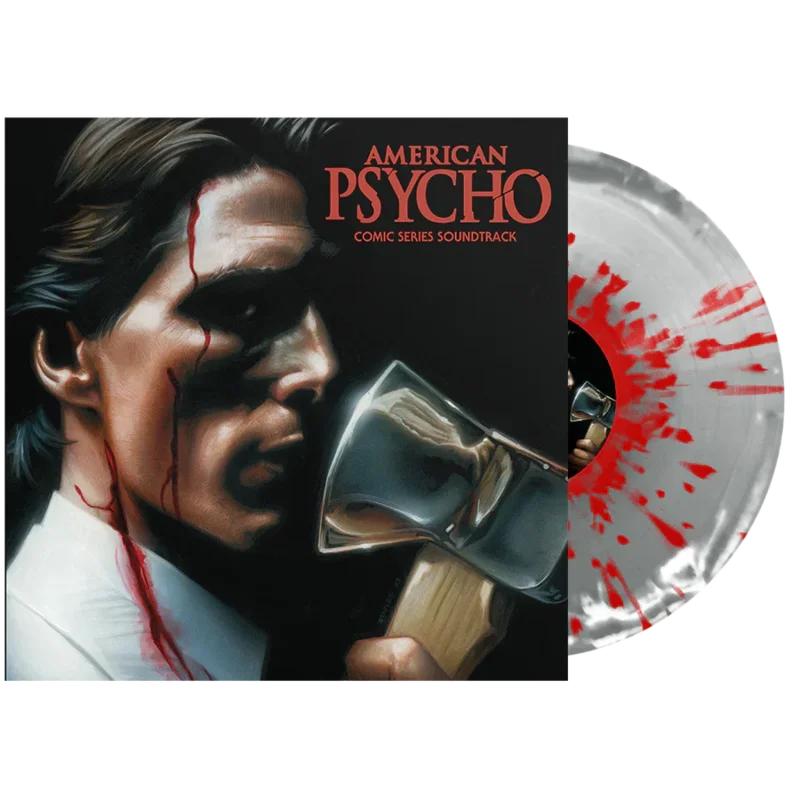 AMERICAN PSYCHO COMIC SERIES SOUNDTRACK LP - SILVER/WHITE/RED/SPLATTER