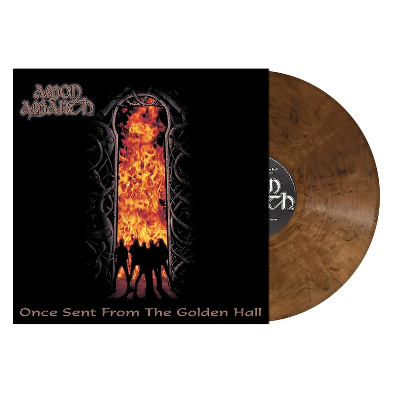 AMON AMARTH 'ONCE SENT FROM THE GOLDEN HALL' LP - BROWN