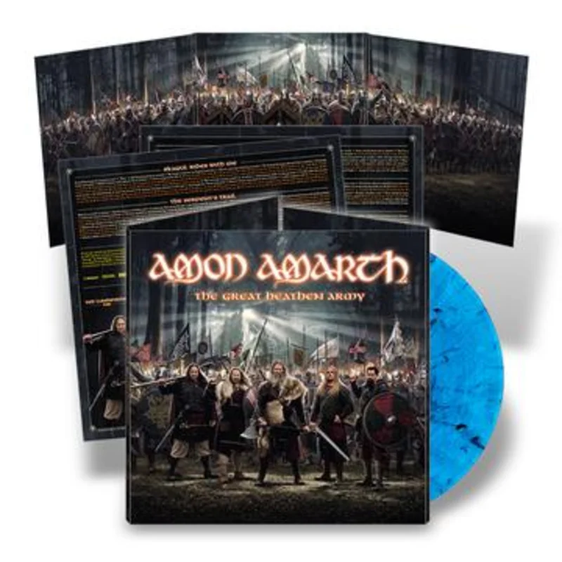 AMON AMARTH 'THE GREAT HEATHEN ARMY' LP - BLUE/BLACK/MARBLE
