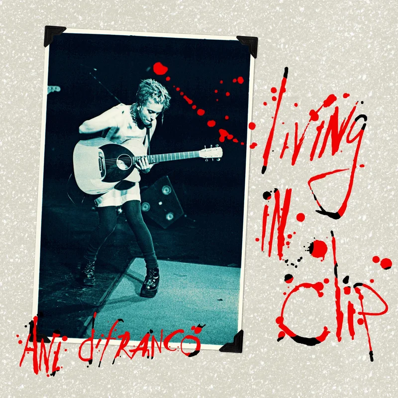 ANI DIFRANCO 'LIVING IN CLIP' 25TH ANNIVERSARY 3LP - CLEARWATER BLUE/SWIRL