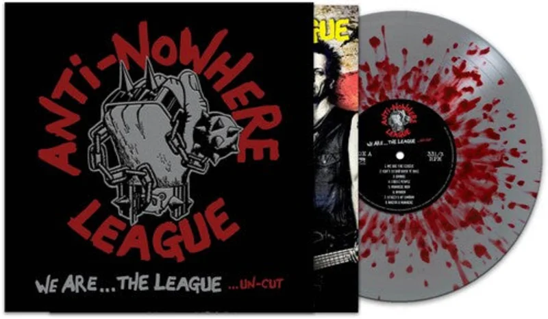 ANTI-NOWHERE LEAGUE 'WE ARE THE LEAGUE' LP - SILVER/RED/SPLATTER