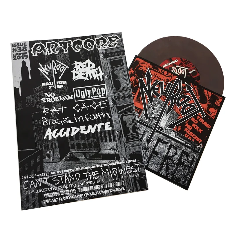 Artcore #38 zine w/Neuroot: Nazi-Frei 7"