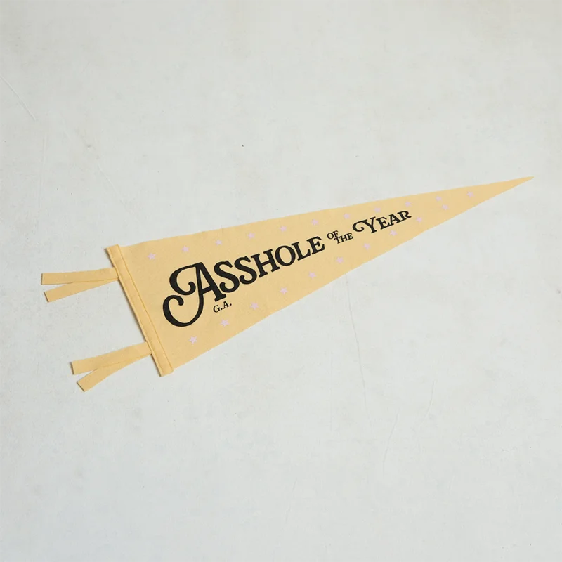 Asshole of the Year Pennant Flag