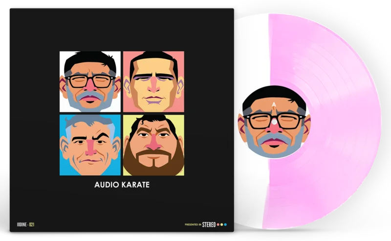 AUDIO KARATE 'OTRA!' RARITIES COMP LP - EXCLUSIVE - LTD. 100 - PINK/WHITE