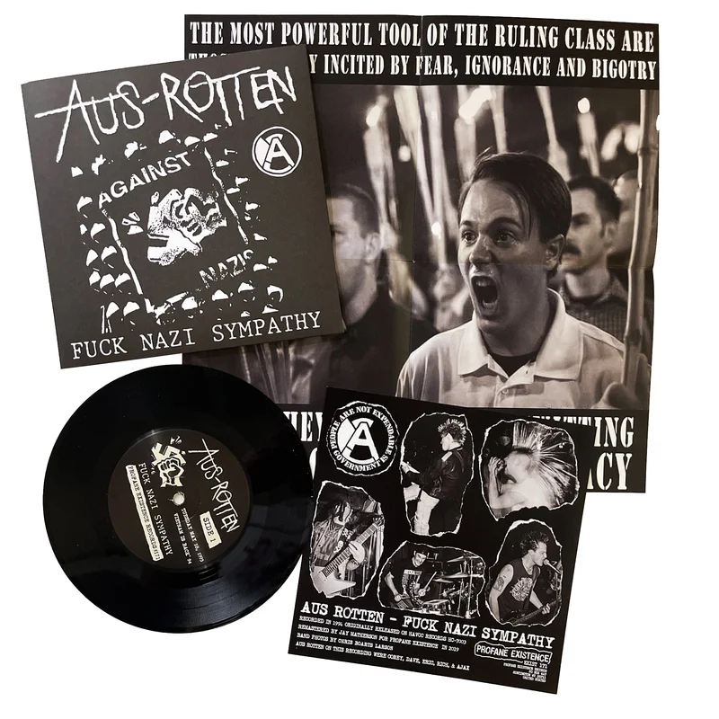 Aus Rotten: Fuck Nazi Sympathy, 25 year re-issue 7"