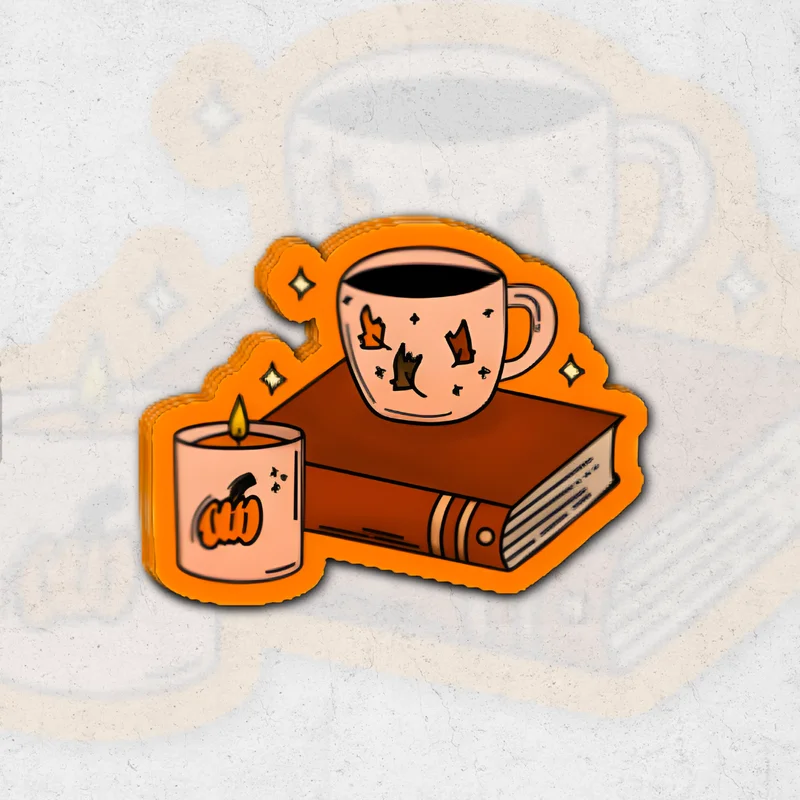 Autumn vibes (Sk Exclusive)- glossy vinyl sticker