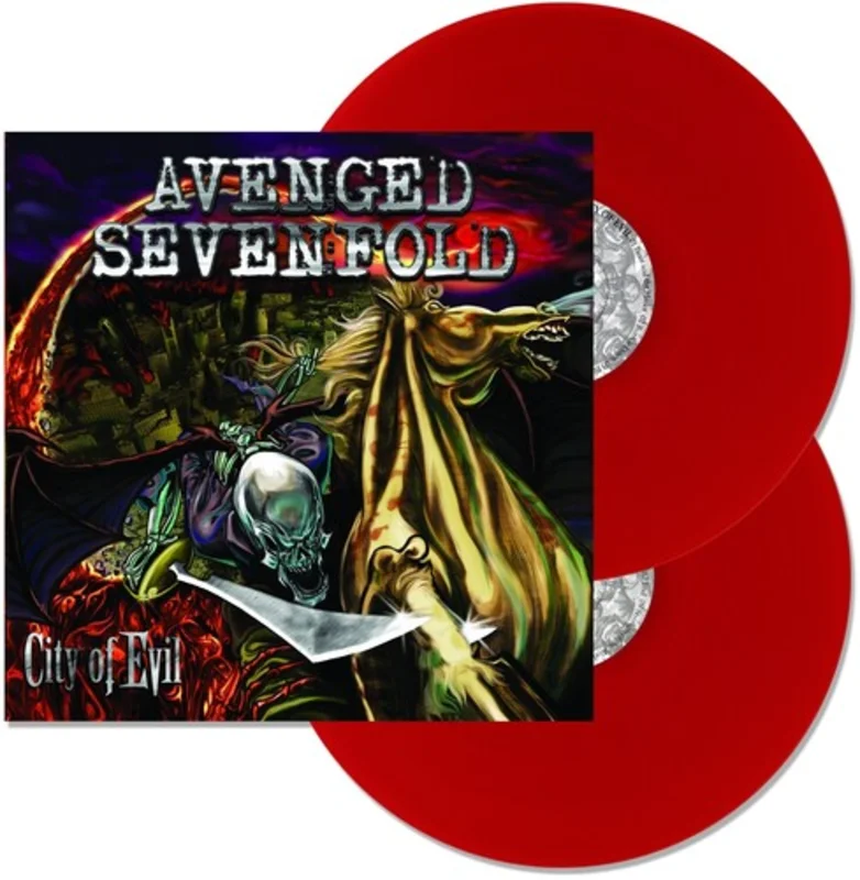 AVENGED SEVENFOLD 'CITY OF EVIL' 2LP - TRANSPARENT RED