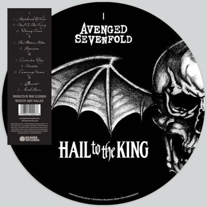 AVENGED SEVENFOLD 'HAIL TO THE KING' 2LP - PICTURE DISC