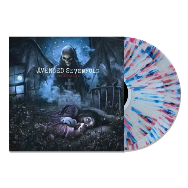 AVENGED SEVENFOLD 'NIGHTMARE' 2LP - EXCLUSIVE - LTD. 500 - CLEAR/PURPLE/BLUE/RED/SPLATTER