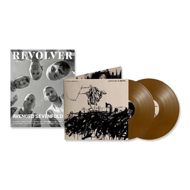 AVENGED SEVENFOLD x REVOLVER BUNDLE 2023 SUMMER ISSUE W/ 'LIFE IS BUT A DREAM' LP - EXCLUSIVE - LTD. 1000 - BROWN