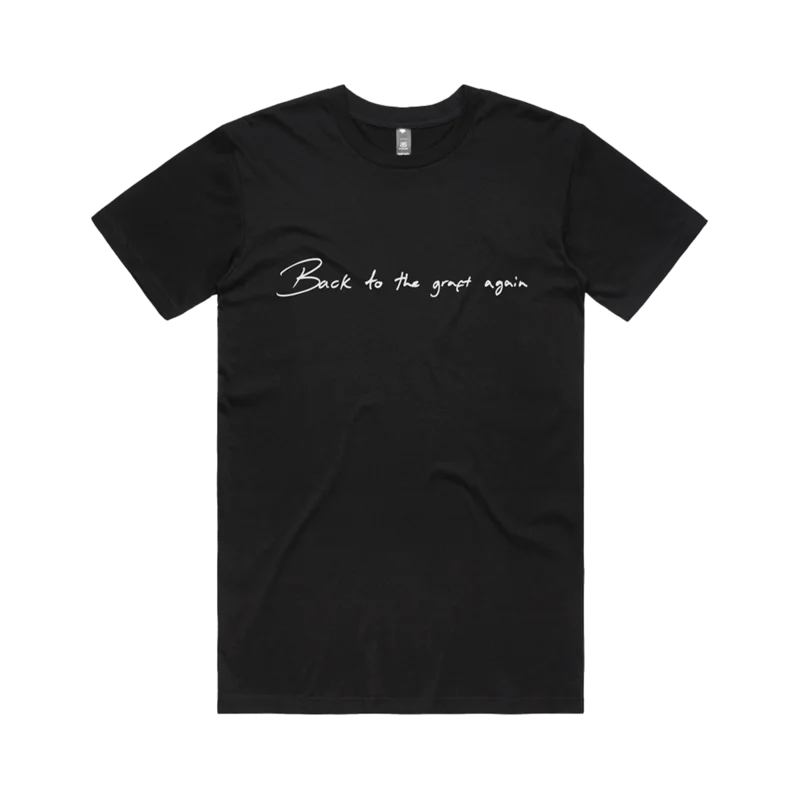 Back To The Graft Again Black T-Shirt