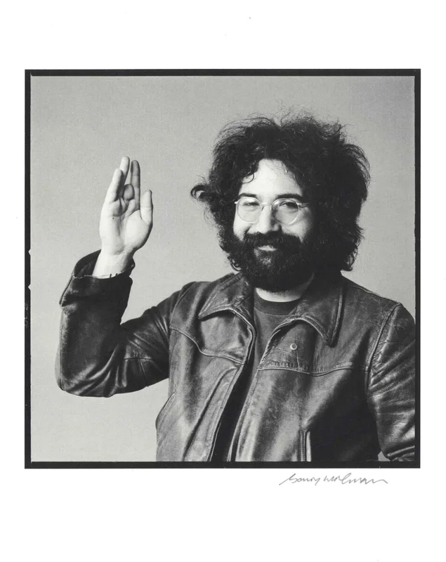 BARON WOLMAN - CLASSIC ROCK + OTHER ROLLERS - PAPERBACK BOOK WITH 8"x 10" JERRY GARCIA PRINT