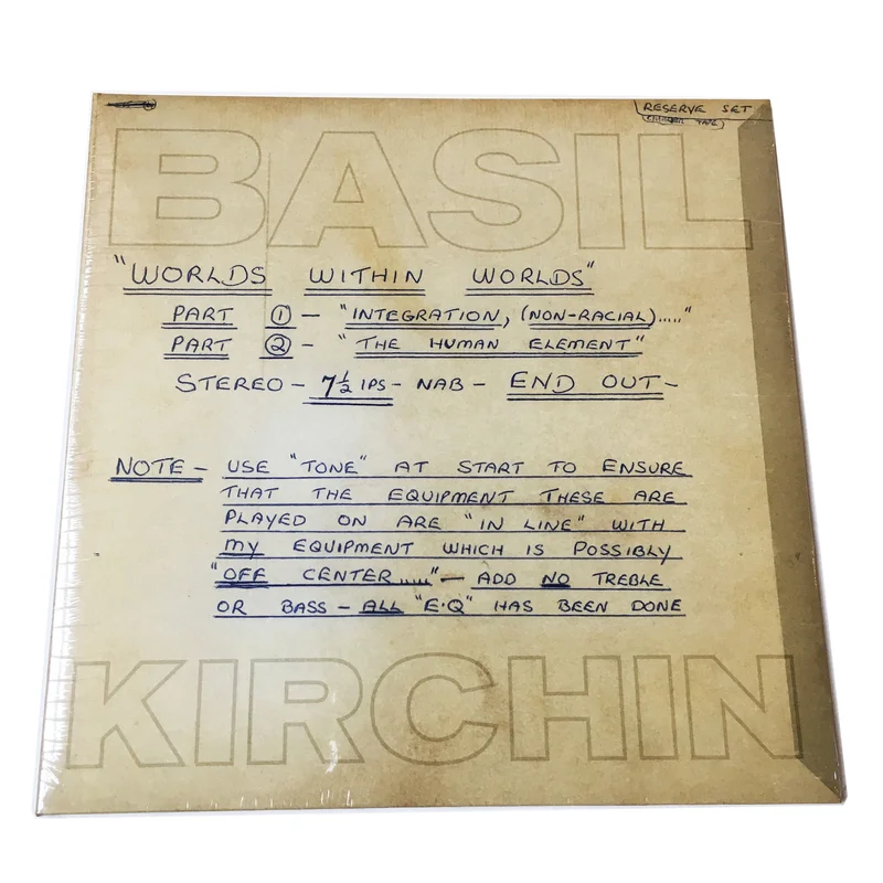 Basil Kirchin: Worlds Within Worlds: Part I And II 12"