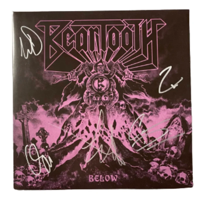 BEARTOOTH 'BELOW' SIGNED LP - ULTRACLEAR/PURPLE/BLACK