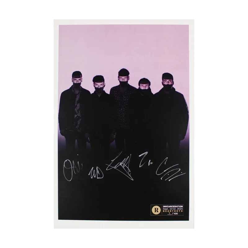 BEARTOOTH X REVOLVER X INKCARCERATION - SIGNED FESTIVAL POSTER