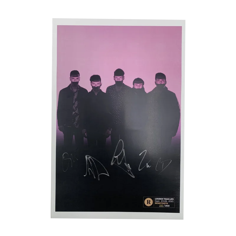 BEARTOOTH X REVOLVER X LOUDER THAN LIFE - SIGNED FESTIVAL POSTER