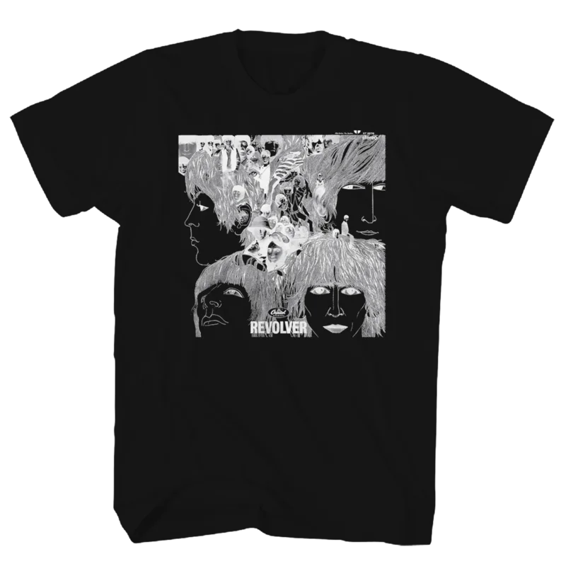 BEATLES REVOLVER BLACK SS TEE BLACK