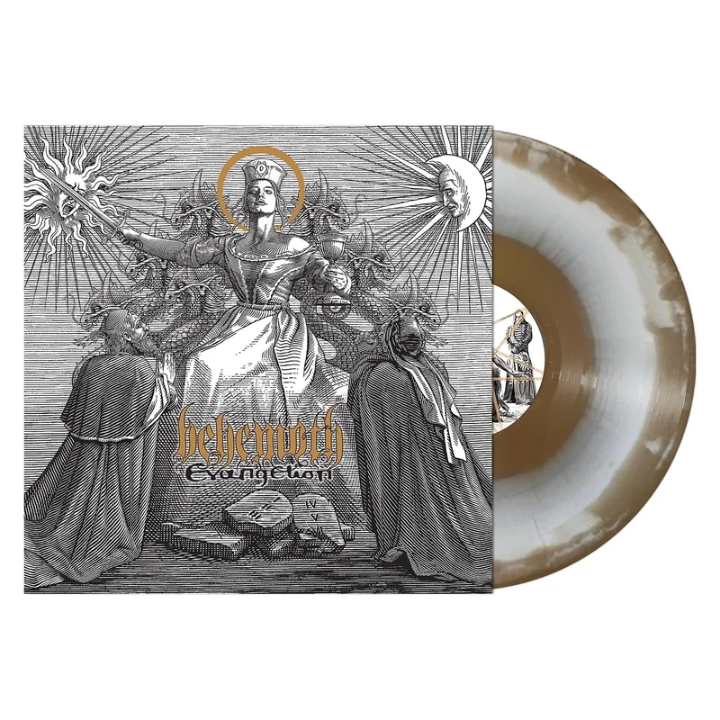 BEHEMOTH 'EVANGELION' LP - WHITE GOLD MELT
