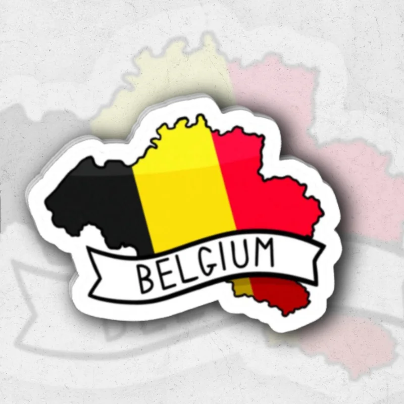 Belgium (Sk Exclusive) - glossy vinyl sticker