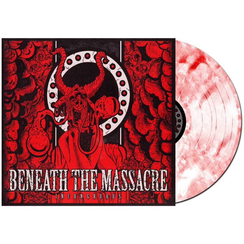 BENEATH THE MASSACRE 'INCONGRUOUS' LP  - WHITE/RED