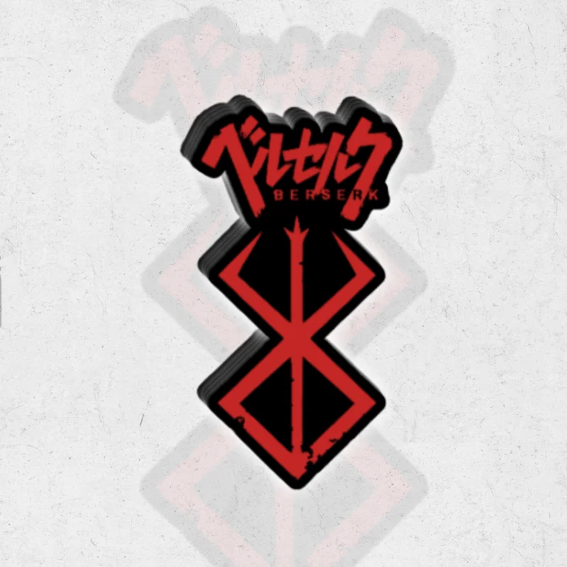 Berserk IV - glossy / holographic vinyl sticker