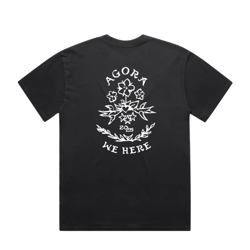 Black Agora Stamp T-shirt