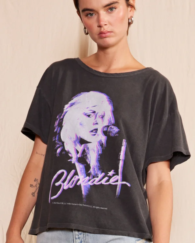 BLONDIE - SUNDAY GIRL T-SHIRT Vintage Black