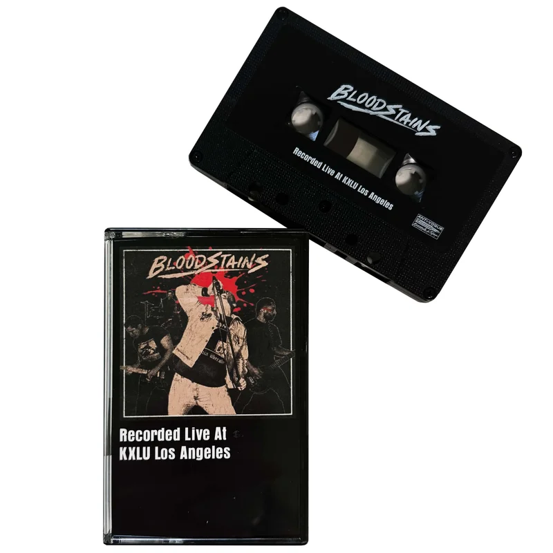 Bloodstains: Live At KXLU Los Angeles cassette