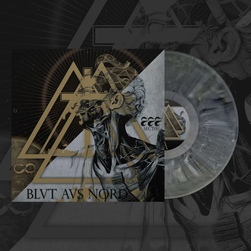 BLUT AUS NORD '777 - SECT' LP - DARK GREY MARBLE