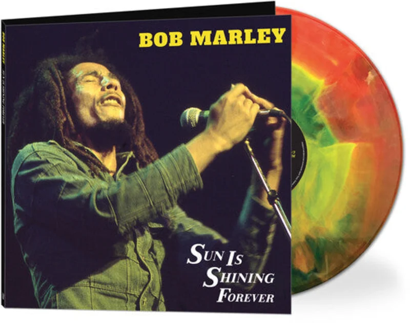 BOB MARLEY 'SUN IS SHINING' LP - RED/YELLOW/GREEN HAZE