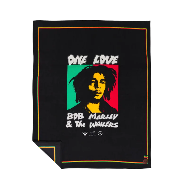 BOB MARLEY x SLOWTIDE - ONE LOVE POLAR FLEECE THROW BLANKET